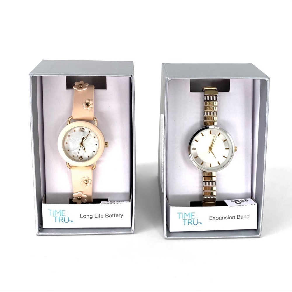 Time and Tru Women's Analog Watches - 2 Pieces
